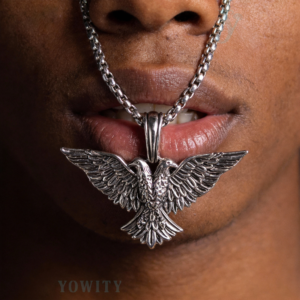 24inch for  Double Head Winged Eagle pendant