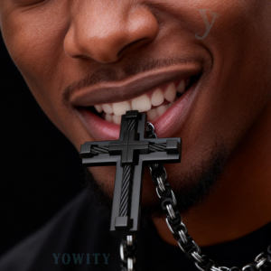 Stainless Steel Large Jesus Christ Cross Pendant Necklace Religious Jewelry for Mens