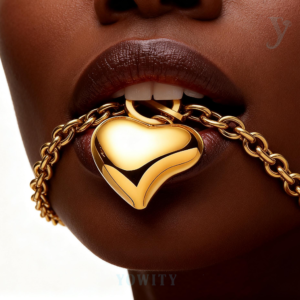 Silver 18k Gold Rose Gold Plated Charm Chunky Stainless Steel Chain Heart Toggle Choker chain for Womens Fashion Valentine Jewelry